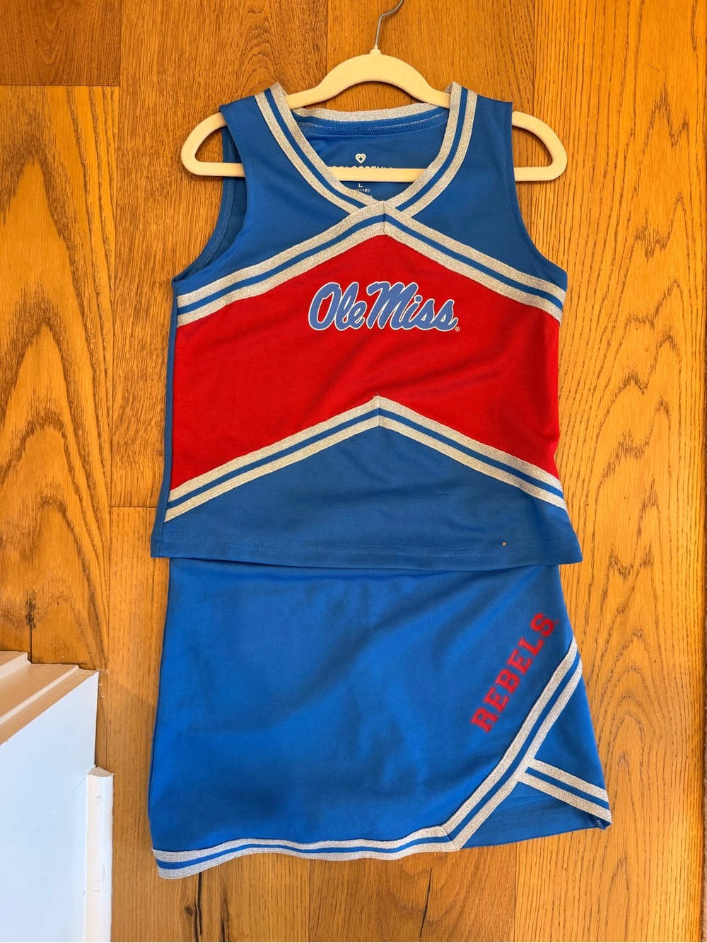 Girls ole miss cheer set